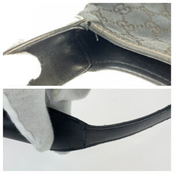 GUCCI Jackie Black GG Shoulder Bag - Picture 5 of 9